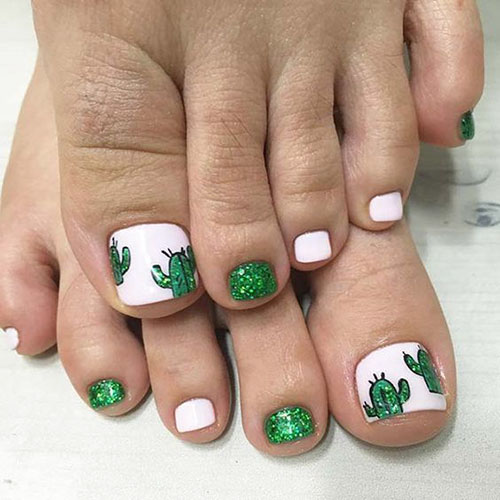 Floral Toe Nail Designs