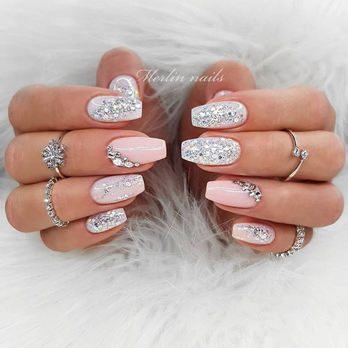Nails With A Lot Of Diamonds
