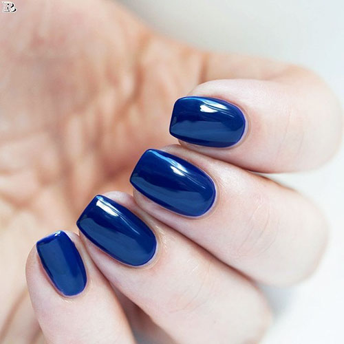 Midnight Blue Nails