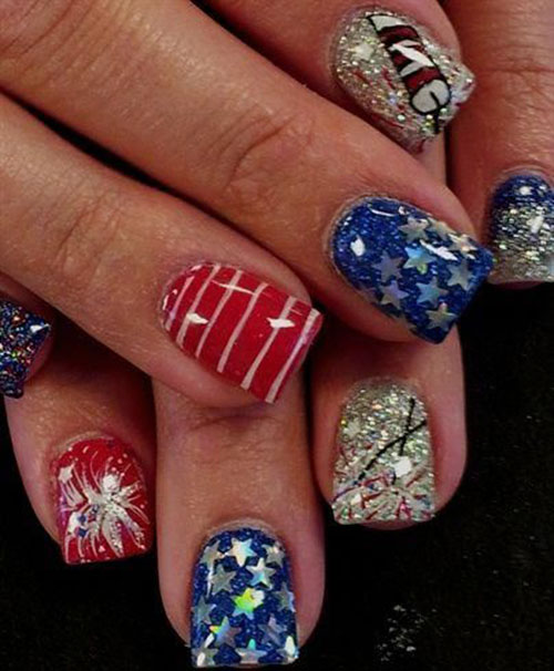 Fourth Of July Nail Designs Pictures