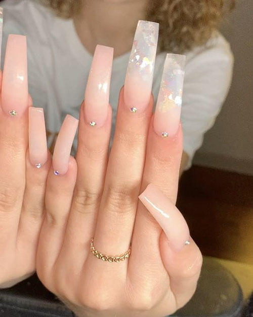 Long Curved Acrylic Nails