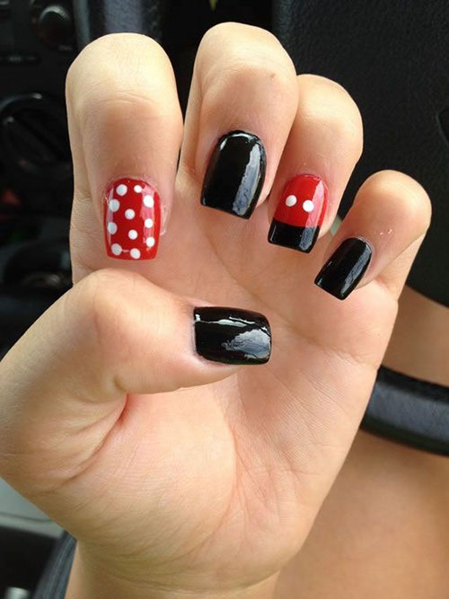 Mickey And Minnie Nails